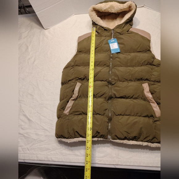 Zshow Hooded Puffer Vest Lined Fleece, Women - XL - Picture 5 of 11